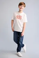 Resim Defacto Erkek Çocuk Jean Pantolon F0455A8/NM35
