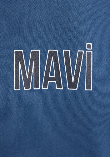Resim Mavi Erkek T-shirt M0613186-70764
