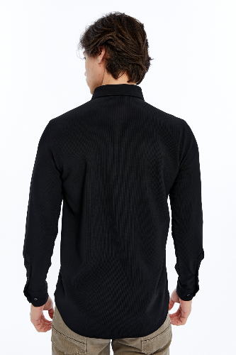 Resim Paul&More Yaka Düğmeli Ön Fitil Gömlek 70085