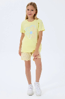Resim Yenikoza Kız Çocuk Şort Takım
