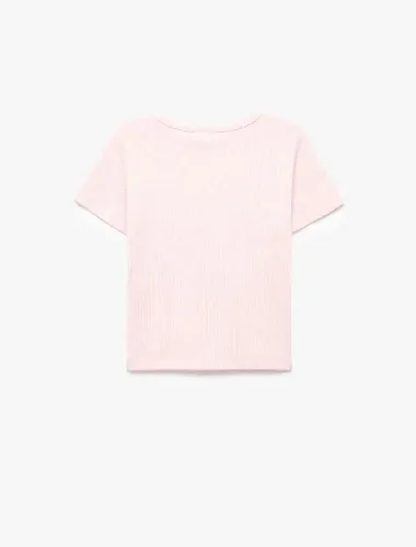 Resim Koton Kız Bebek T-shirt 6SMG10192AK