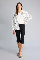 Resim Defacto Kadın Kot&Kanvas Kapri H1723AX/BK81