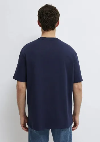 Resim Mavi Erkek T-shirt M0613282-82318