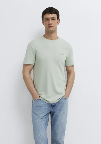 Resim Mavi Erkek T-shirt M0610360-71464