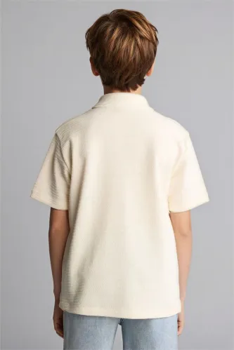 Resim Defacto Erkek Çocuk T-shirt H0913A8/WT46