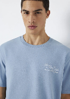 Resim Mavi Erkek T-shirt M0613184-86998