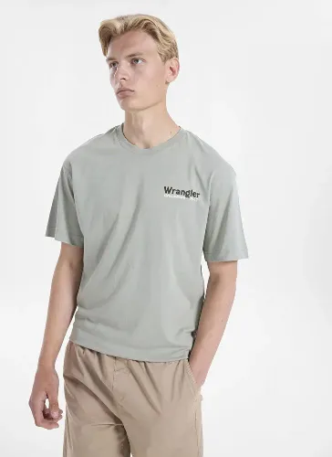 Resim Wrangler Grafik Logo Erkek T-shirt W2610027306