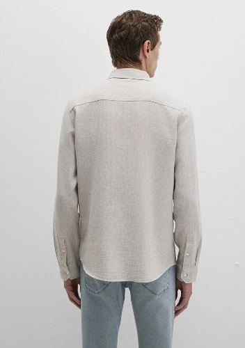 Resim Mavi Uzun Kol Erkek Gömlek M0211656-70145