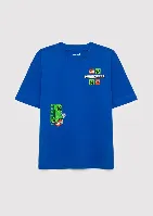 Resim Mavi Erkek Çocuk T-shirt M6610495-70896