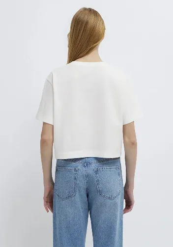 Resim Mavi Kadın T-shirt M1613984-70057