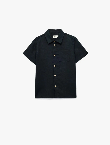 Resim Koton Erkek Çocuk Kısa Kol gömlek 6SKB60023TW