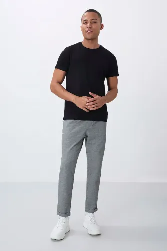 Resim T15Er-82154 Düz Paça Erkek Eşofman Alt