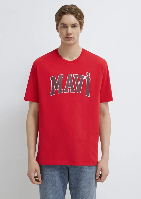 Resim Mavi Erkek T-shirt M0611711-70467