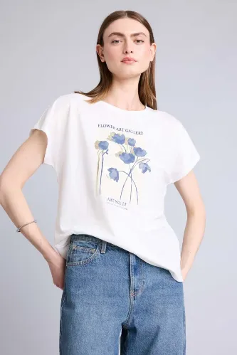 Resim Defacto Kadın T-shirt E5138AX/ER105