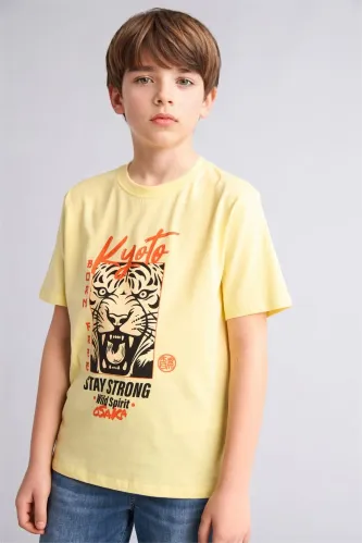 Resim Defacto Erkek Çocuk T-shirt H4513A8/YL92