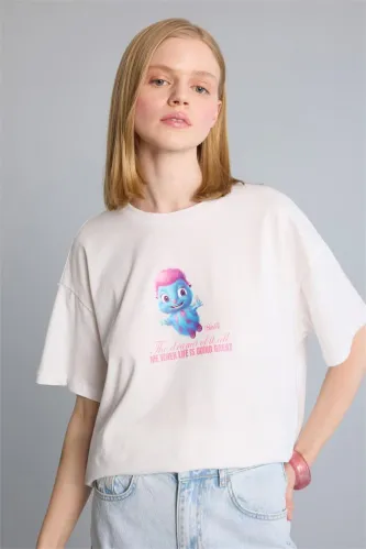 Resim Defacto Kadın T-shirt H6829AX/WT32