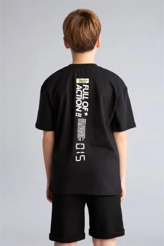 Resim Defacto Erkek Çocuk T-shirt H2695A8/BK81