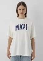 Resim Mavi Kadın T-shirt M1600843-82127