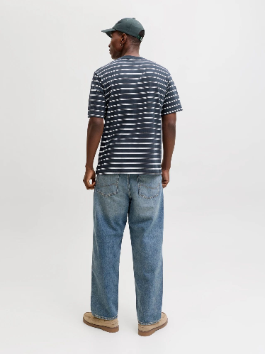 Resim Jack & Jones Jornorrebro Strıpe Tee Ss Cn Erkek T-Shirt 12291021