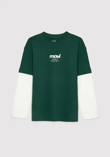 Resim Mavi Erkek Çocuk T-shirt M6610488-71932