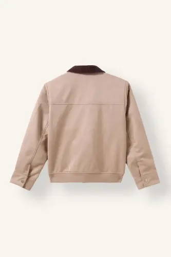 Resim Defacto Erkek Çocuk Deri Mont G9761A8/BG78