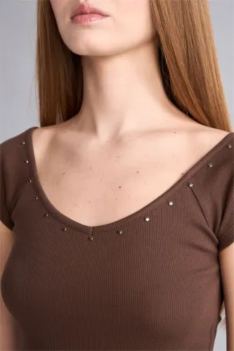 Resim Defacto Kadın T-Shirt H1170Ax/Bn267