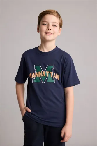 Resim Defacto Erkek Çocuk T-shirt G9960A8/NV135