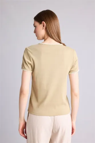 Resim Defacto Kadın T-shirt F9831AX/BG405