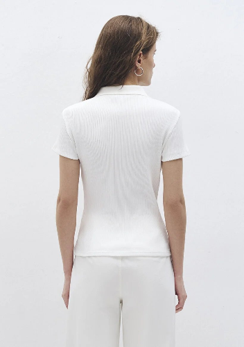 Resim Mavi Kadın Polo Yaka T-shirt M1613120-70057