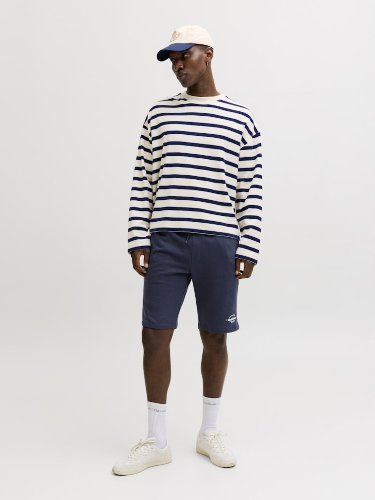 Resim Jack & Jones Jpstgordon Brandon Sweat Shorts Mıd Erkek Penye Şort 12292136