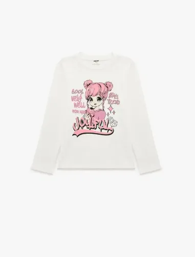 Resim Koton Kız Çocuk T-shirt 7WKG10077AK