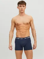 Resim Jack & Jones Jacanthony Trunks 3 Pack Erkek Boxer&Külot 12171946
