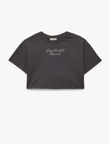 Resim Koton Kız Çocuk T-shirt 6SKG10558AK