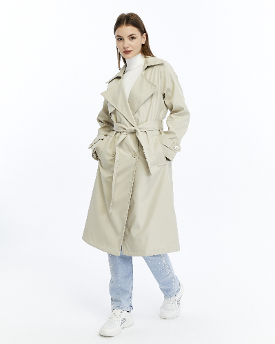 Resim Yenikoza Kadın Pardesü / Trençkot