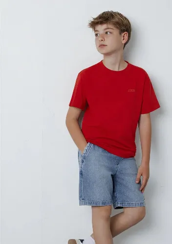 Resim Mavi Erkek Çocuk T-shirt M6610493-80638