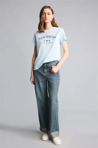 Resim Defacto Kadın  T-shirt H8705AX/BE773