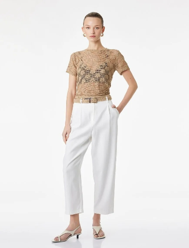 Resim Koton Kadın Kanvas Pantolon 6SAK40021UW