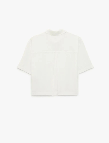 Resim Koton Kadın Kısa Kol Gömlek 6SAL60004IW