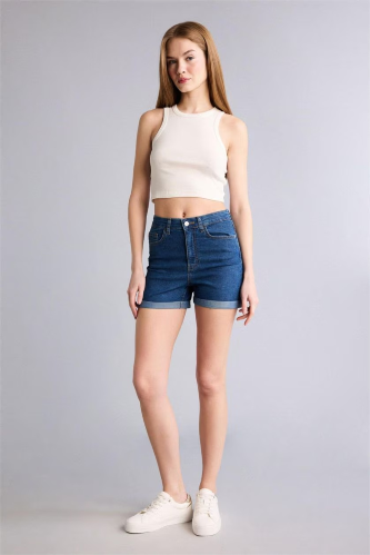 Resim Defacto Kadın Penye Şort A1959AX/NM28