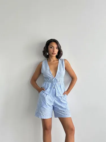 Resim Yenikoza Kadın Kot&Kanvas Şort