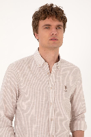 Resim U.S. Polo Assn. Gıze Erkek Dokuma Gömlek 2106492