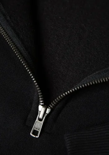 Resim Mavi Yarım Fermuarlı Erkek Sweat M0S10208-900