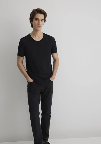 Resim Mavi Erkek T-Shirt M064681-900