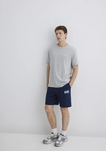 Resim Mavi Erkek Penye Şort M0410224-70497