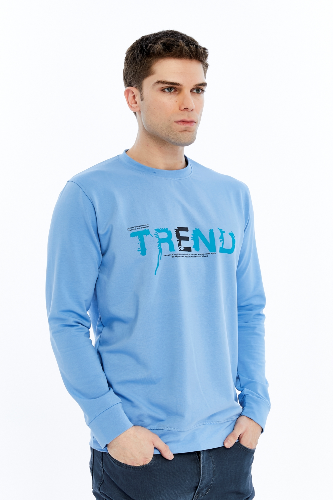 Resim Paul&More Erkek Sweat Trend Baskı 0 Yaka 2 İp