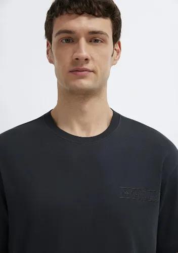 Resim Mavi Erkek T-shirt M0613589-71379