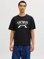 Resim Jack & Jones Jjedover Denım Tee Ss O-Neck Sn Erkek T-Shirt 12290417