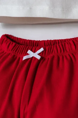 Resim U.S. Polo Assn Bebek Kız Bebek Şort Takım USB2971