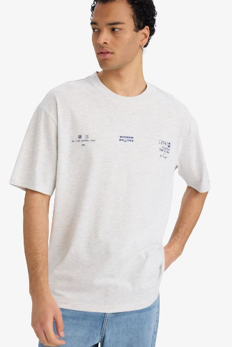 Resim Defacto Erkek T-shirt F8120AX/GR389