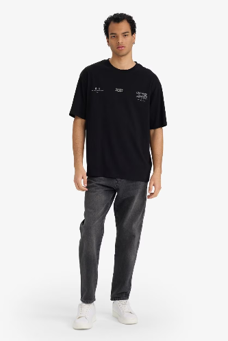 Resim Defacto Erkek T-shirt F8120AX/BK81